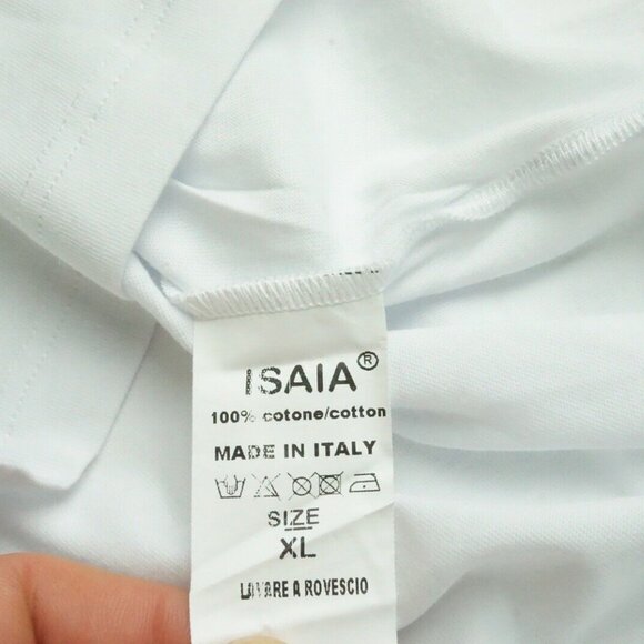 Isaia Napoli What Happens In Capri Goes Everywhere Cotton T Shirt XL BRAND NEW - Picture 5 of 5